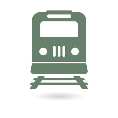 Tren simgesi. Metro sembolü. Tren istasyonu işareti.