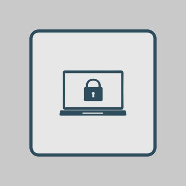 Internet güvenlik kavramı simgesi. Kimlik ve koruma simgesi.