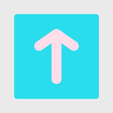 Ok simgesi. Kara navigasyonu için işaretçi yönünü.