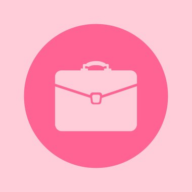 Evrak çantası ikonu, vektör illüstrasyonu. düz tasarım biçimi. 