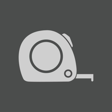  Mezura simgesi. Rulet inşaat sembolü.