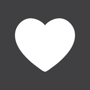 Sevgililer kalp simgesi. Aşk işareti. İçerik derecelendirme geliştirmek.