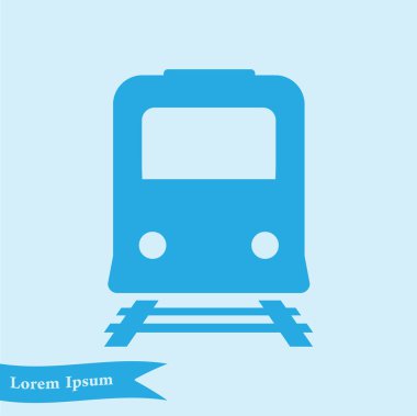 Tren simgesi. Metro sembolü. Tren istasyonu işareti.