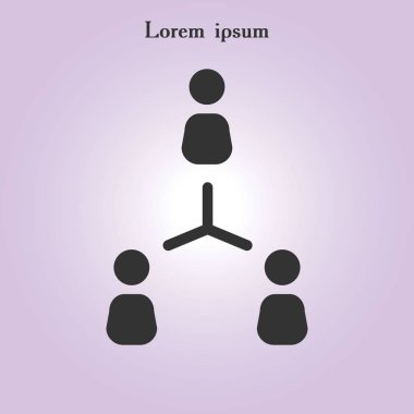 İletişim kavramı, vektör çizim basit simgesi