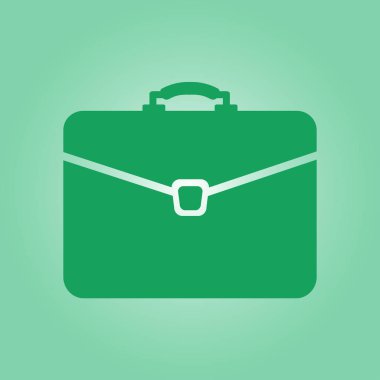 Evrak çantası ikonu, vektör illüstrasyonu. düz tasarım biçimi. 