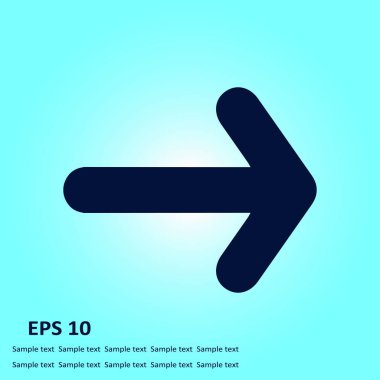 Ok simgesi. Kara navigasyonu için işaretçi yönünü.