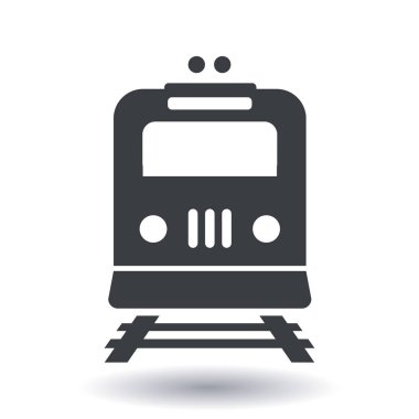 Tren simgesi. Metro sembolü. Tren istasyonu işareti.