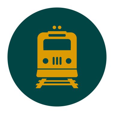 Tren simgesi. Metro sembolü. Tren istasyonu işareti.