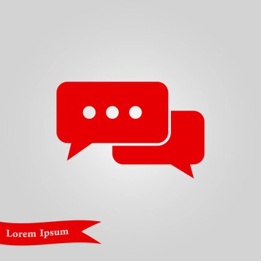 İletişim vektör çizim simgesi. Düz tasarım stili.