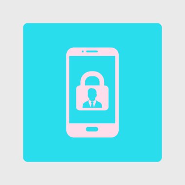 Internet güvenlik kavramı simgesi. Kimlik ve koruma simgesi.