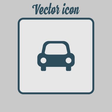 Taşıma simgesi. Araba işareti. Teslimat taşıma sembolü.