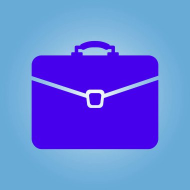 Evrak çantası ikonu, vektör illüstrasyonu. düz tasarım biçimi. 