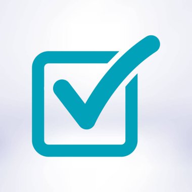 Kontrol listesi simgesi. Kutu işaretinde işaretle.