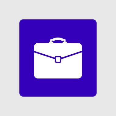 Evrak çantası ikonu, vektör illüstrasyonu. düz tasarım biçimi. 