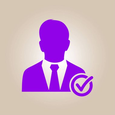 Kullanıcı işareti simgesi ekleyin. Arkadaş simgesi eklemek. Düz tasarım stili.