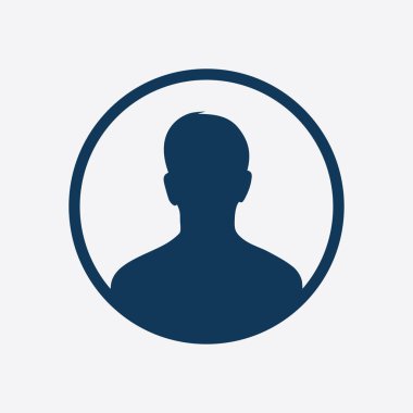 Kullanıcı simgesi simgesi. Kişi sembolü. İnsan avatarı. Düz stil.. 