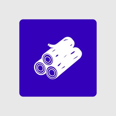 Ahşap simgesi. Tüm oduncu. Yenilenebilir kaynak simgesi.