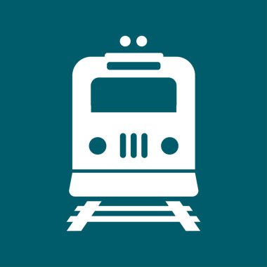 Tren simgesi. Metro sembolü. Tren istasyonu işareti.
