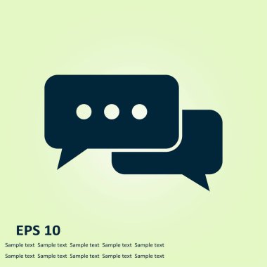 İletişim vektör çizim simgesi. Düz tasarım stili.