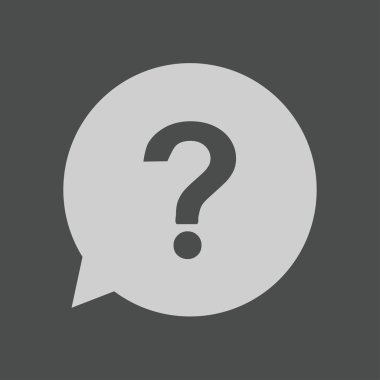 Soru işareti simgesi simgesi.