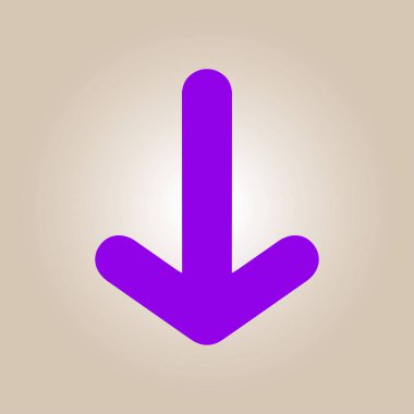 Ok simgesi. Kara navigasyonu için işaretçi yönünü.