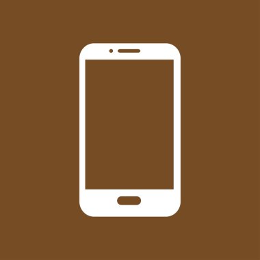 Smartphone simge vektör Illustration. Düz tasarım stili. 