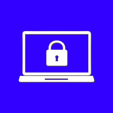 Internet güvenlik kavramı simgesi. Kimlik ve koruma simgesi.