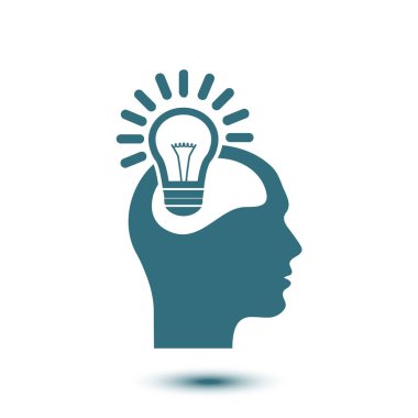 Yaratıcı fikirler ampul kavramı. Fikirler simgesi.