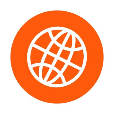 Küre simgesi. Düz tasarım stili dünya vektör simgeler.