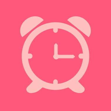 Saat Açık. Saat yüzü. Düz tasarım stili.