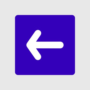 Ok simgesi. Kara navigasyonu için işaretçi yönünü.