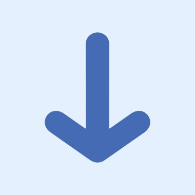 Ok simgesi. Kara navigasyonu için işaretçi yönünü.