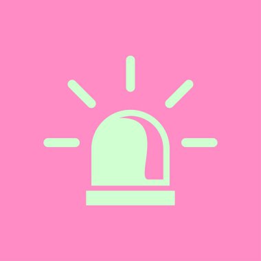 Polis tek simge. Alarm güç düğmesi. Polis seslenmek düğme.