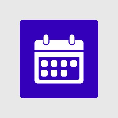 Vektör takvim simgesini. Önemli tarihler işareti. Düz tasarım stili.