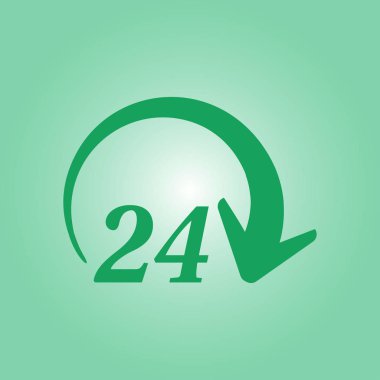 Saat saat etrafında bir gün simgesini açın. Rozet-saat çalışma süresi.