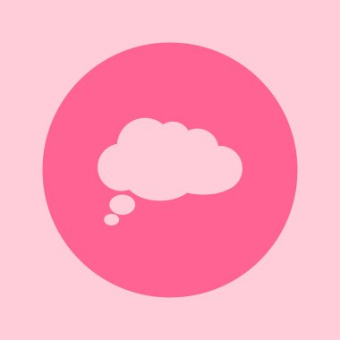 Sohbet düz Icon.Badge tartışma, diyalog, yazışma karakter.