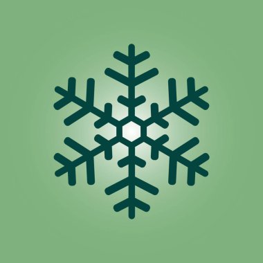 Kar tanesi simgesi. Yılbaşı Dekorasyonu. Tüm Noel ve yeni yıl kutlamak için.