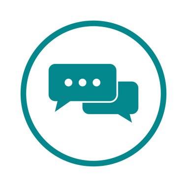 İletişim vektör çizim simgesi. Düz tasarım stili.