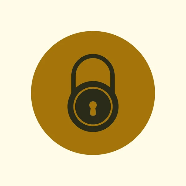 Lock Icon Flat Design Style Access User — Stock Vector