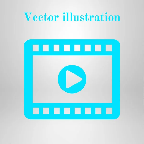 Простая Иконка Видео Векторная Иллюстрация — стоковый вектор
