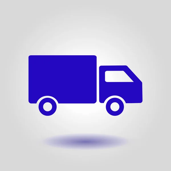 Ikona Podepsat Dodací Truck Cargo Van Symbol Zásilky Poštovné Zdarma — Stockový vektor