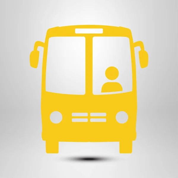 Значок Автобуса Символ Школы Международное Туристическое Движение Комфортные Автомобили — стоковый вектор