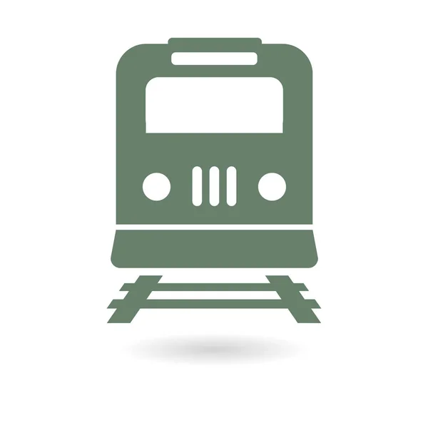 Tåg Ikonen Metro Symbol Railway Station Tecken — Stock vektor
