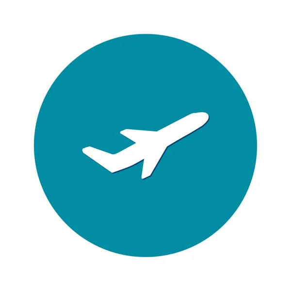 Biglietti Aerei Volo Aereo Volare Viaggio Decollo Elemento Silhouette Simbolo — Vettoriale Stock