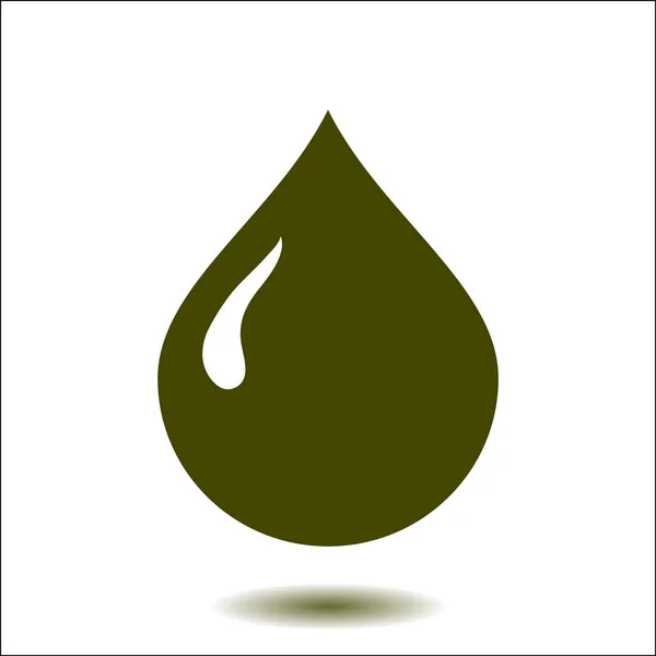 Carácter Aceite Icono Del Petróleo Donación Sangre Estilo Plano — Vector de stock