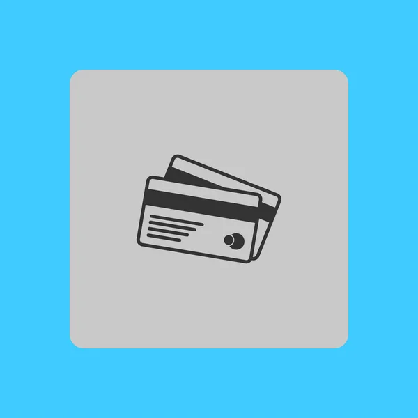 Vector Creditcards Pictogram Platte Ontwerpstijl — Stockvector