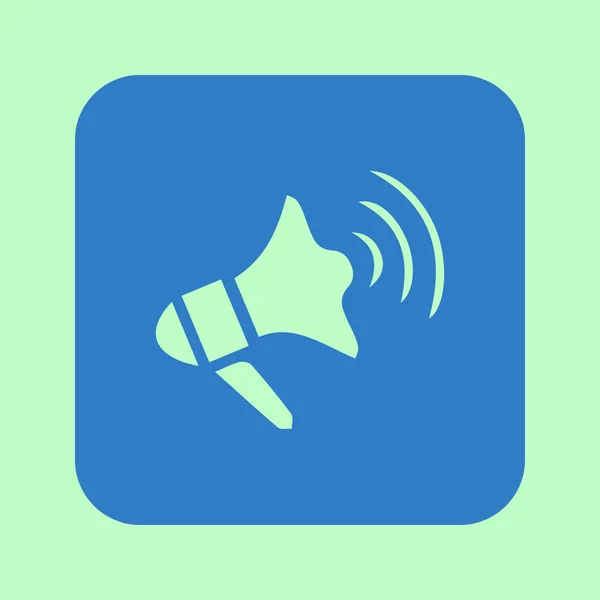 Megaphone Bientôt Icône Symbole Haut Parleur Nouvelles Annonces Urgentes — Image vectorielle