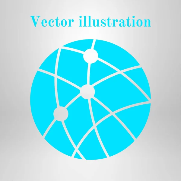Symbol Für Globale Technologie Oder Soziales Netzwerk — Stockvektor