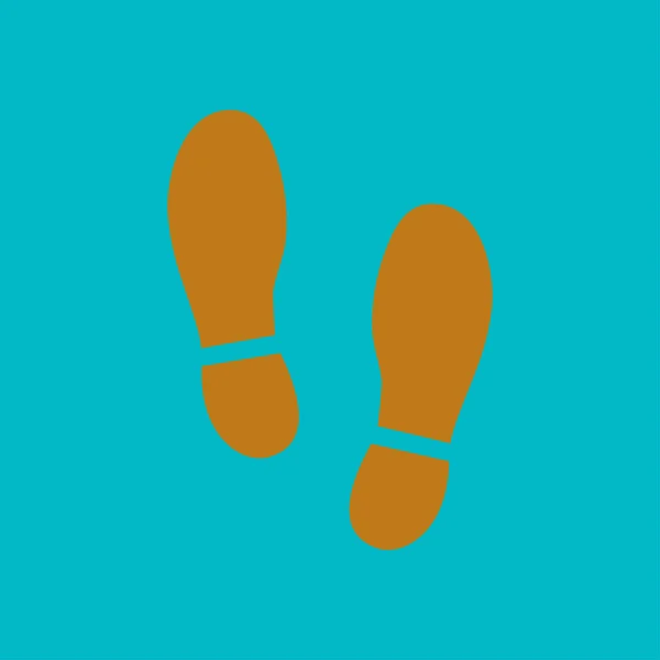 Черная Подошва Обуви Значок Плоский Дизайн — стоковый вектор