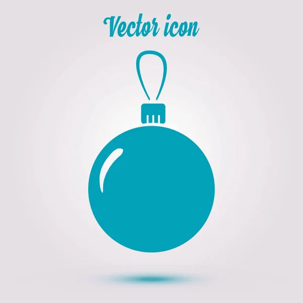 Ícone Bolas Natal Decoração Ano Novo Todos Para Celebrar Ano — Vetor de Stock